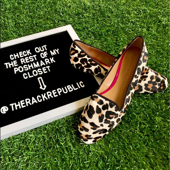 Banana Republic Shoes - Chic Banana Republic Calf Hair Leopard Loafers